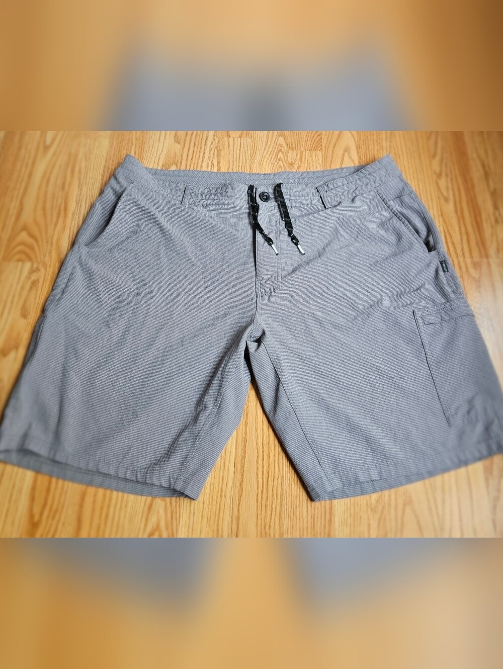 ​O'Neill Men's Hybrid Walk Shorts Size 40 Gray Pinstripe Boardshorts Cargo Pocke